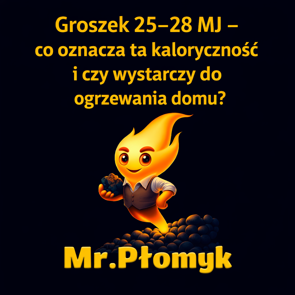 Groszek 25–28 MJ – co oznacza ta kaloryczność i czy wystarczy do ogrzewania domu?